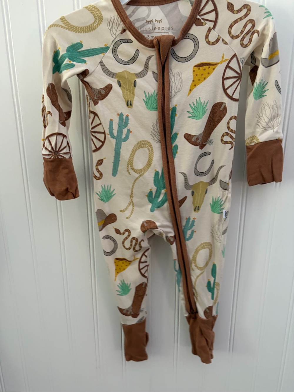 Little Sleepies Ready to Rodeo onesie